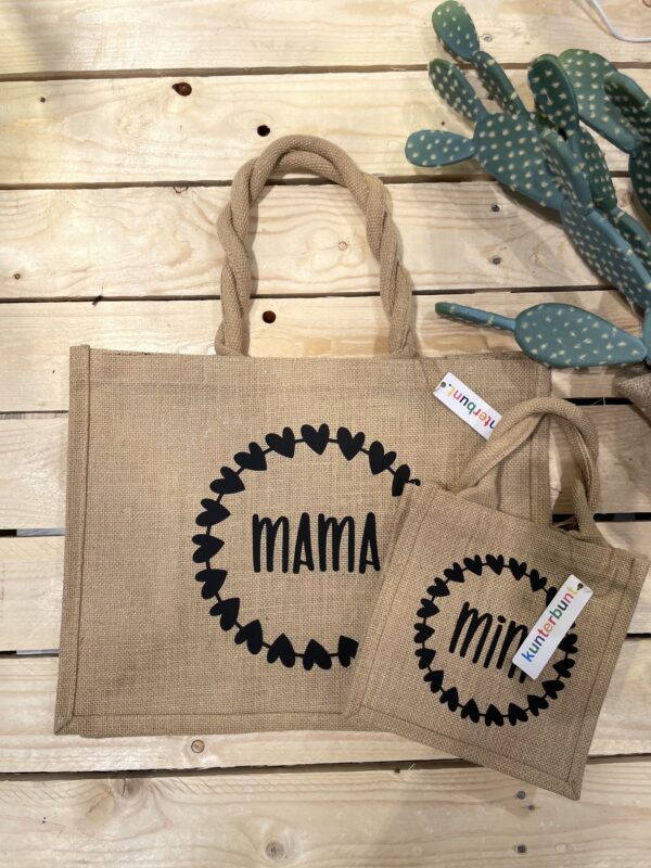 Jute Shopper Mama Mini