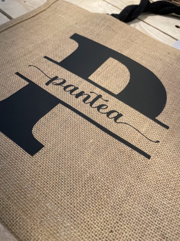 Jute Shopper Monogram