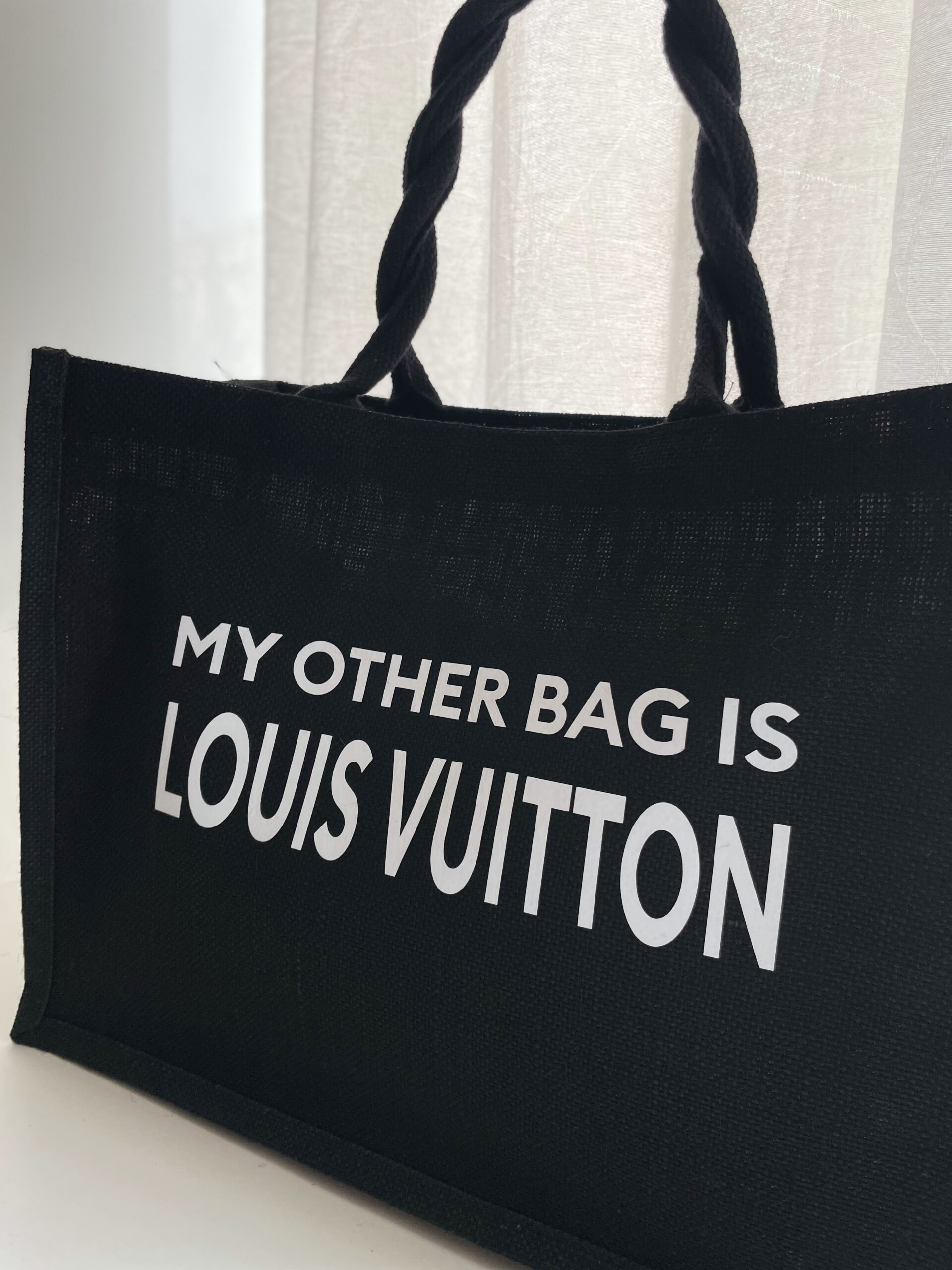 Jute Shopper My other bag is Chanel geschikt als boodschappentas of  strandtas, 42 x 33