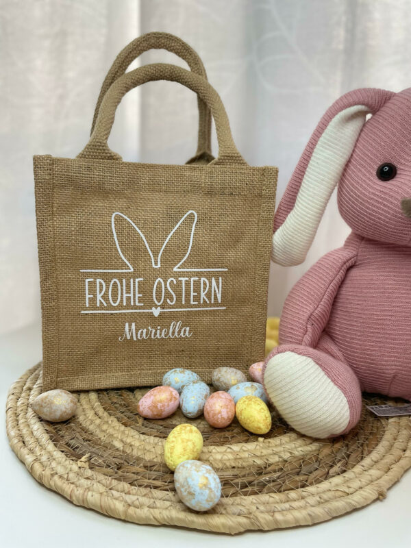 Jutetasche Ostern