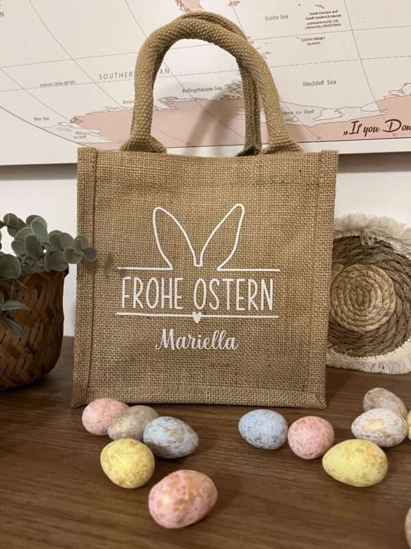 Jutetasche Ostern Produktbild