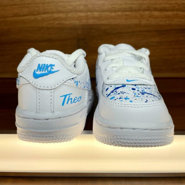 Custom Sneaks Splash Farbspritzer Blau Air Force 1