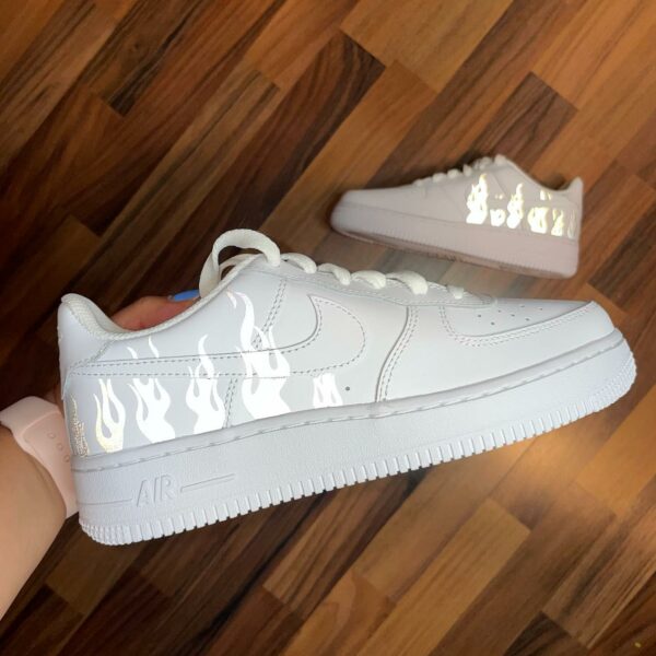 Custom Sneaker Design Flames Air Force 1