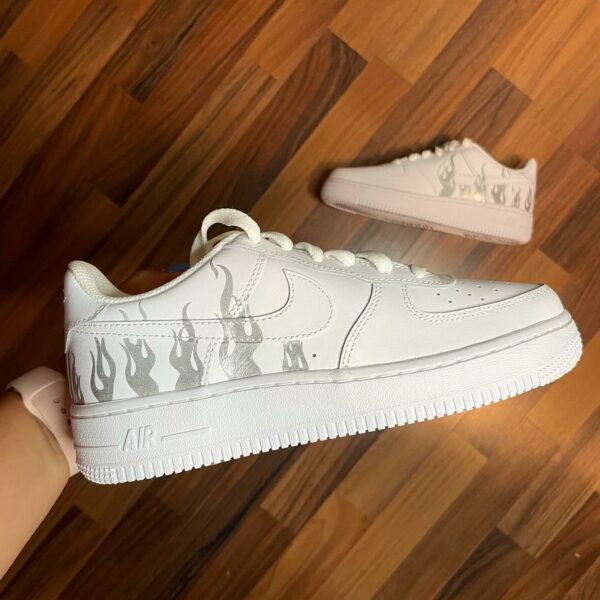 Custom Sneaker Design Flames Air Force 1