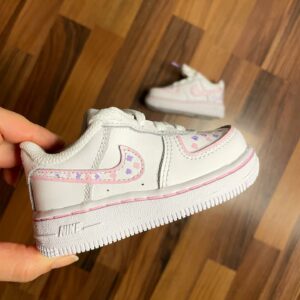 Custom Sneaker Design Pink Flowers Air Force 1