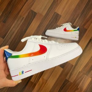 Custom Sneaker Design Rainbow Regenbogen Air Force 1